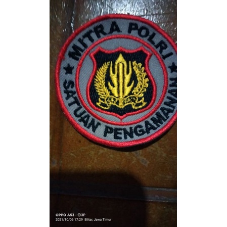 Bordir Mitra Polri Satpam