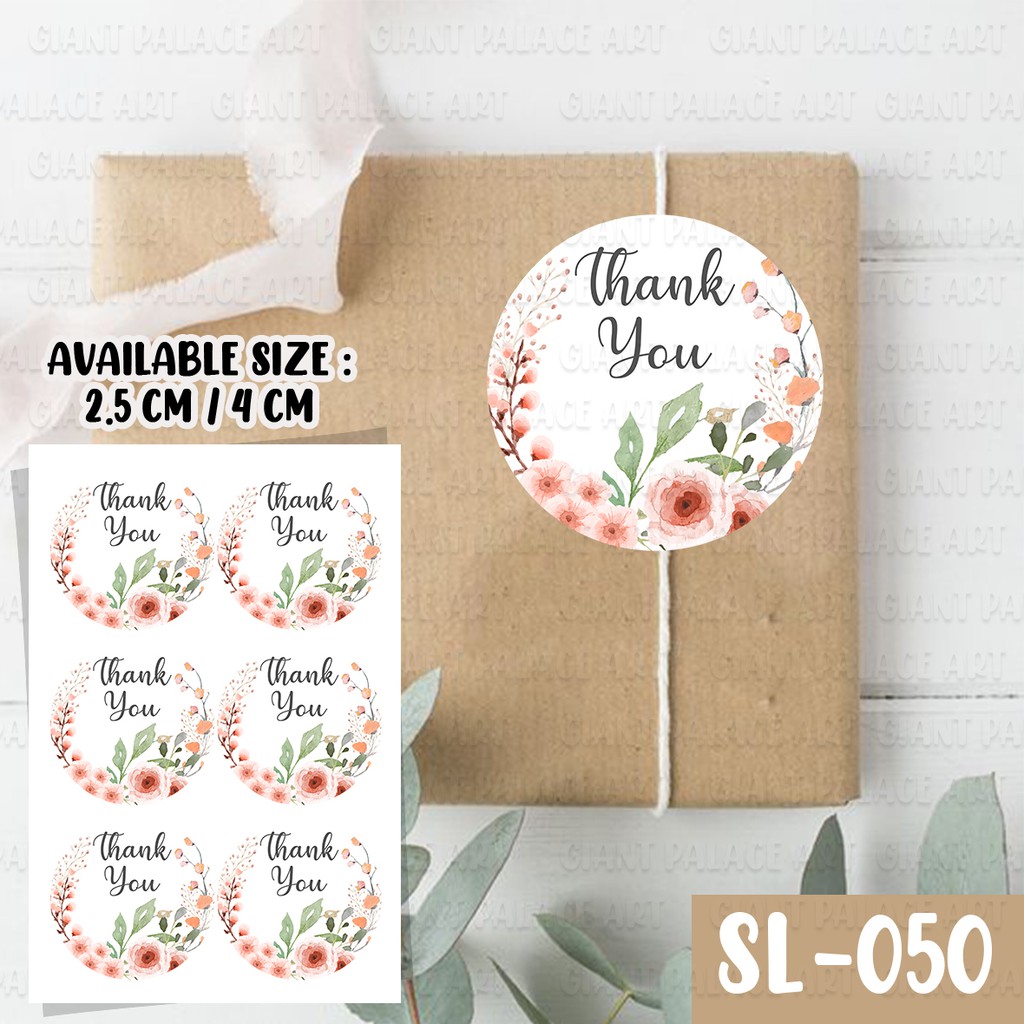 

135 PCS LABEL PRODUK / THANKYOU STICKER / STICKER THANK YOU MURAH SL 050
