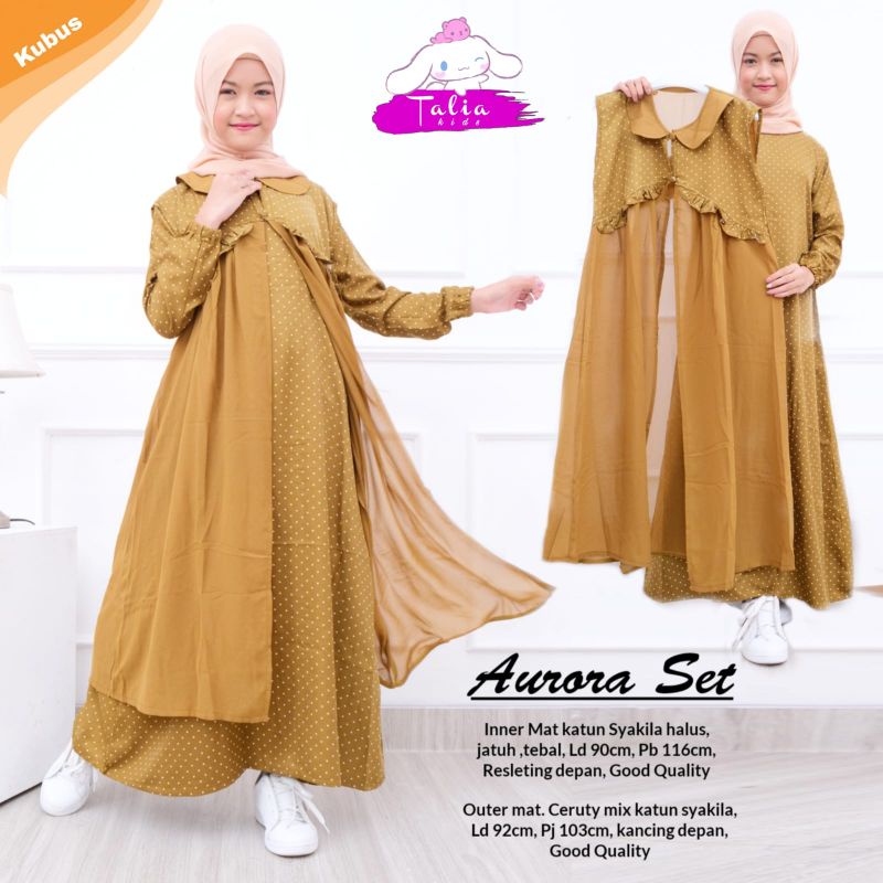 SET  GAMIS ANAK AURORA SET