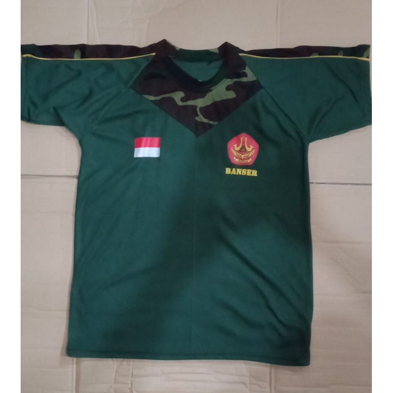 kaos dalam banser hijau kombinasi doreng nato