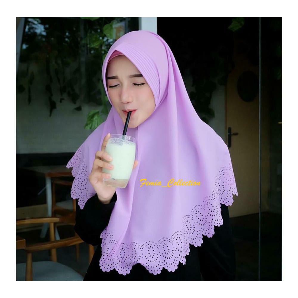  1kg 13ps NEW  ARRIVAL JILBAB  KHIMAR CASANDRA SYAR I 