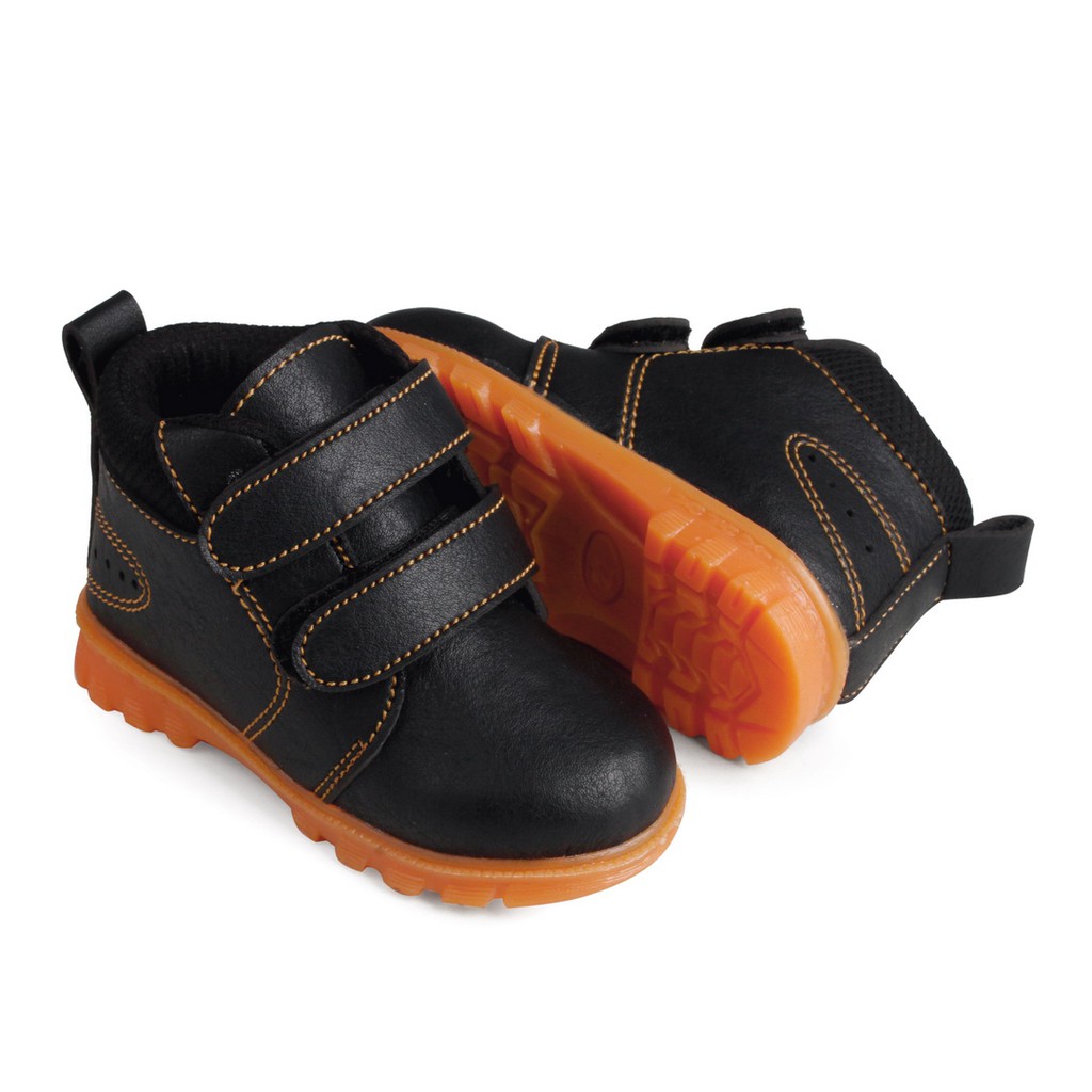 sepatu anak boots hitam model doctmart JVR