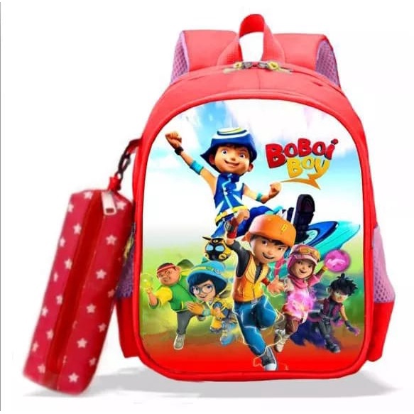 GGS TERMURAH Tas Ransel Sekolah SD Anak Laki - Laki Motif BOBOIBOY 2IN1