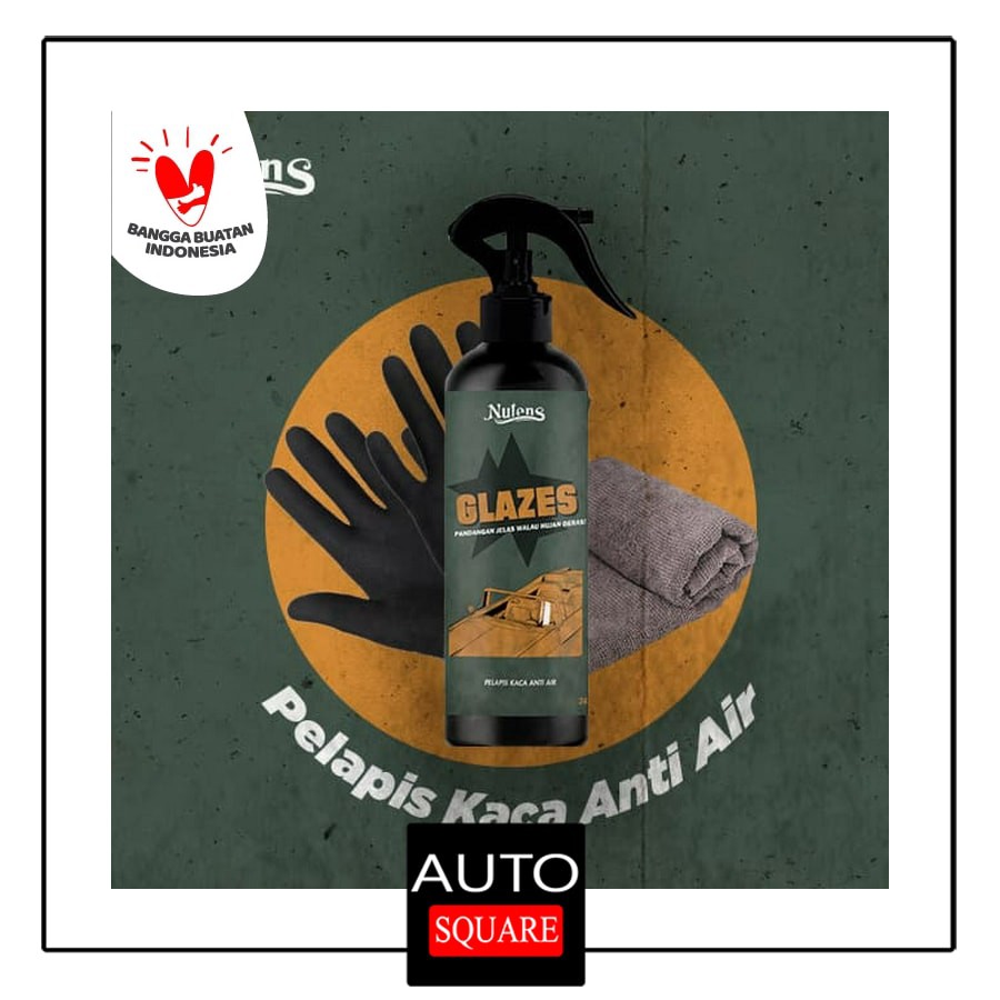 (NEW) Nutens Glazes - Pelapis Kaca Anti Air Efek Daun Talas Water Repellent