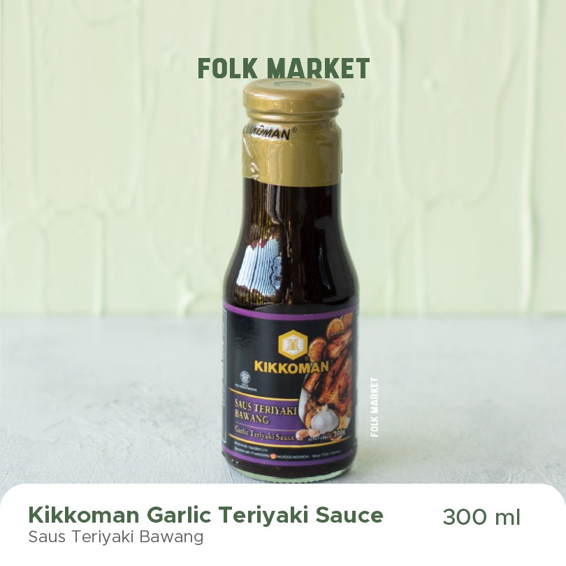 

KIKKOMAN Garlic Teriyaki Sauce 300 ml | Saus Teriyaki Bawang