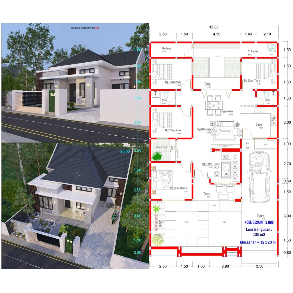 Harga Desain Rumah 4 Kamar Tidur Terbaru Januari 2022 BigGo Indonesia