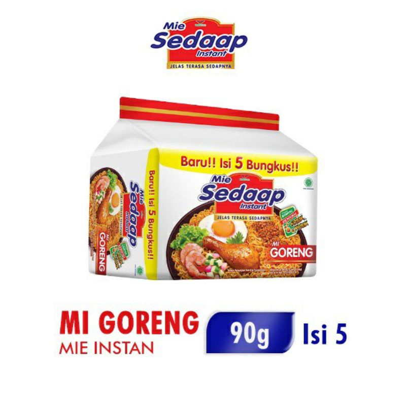 

Baru Mie sedaap goreng kemasan isi 5