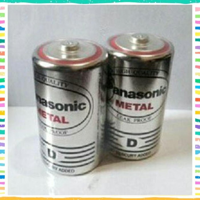 Baterai Panasonic Jumbo Size D A1 UM1/Baterai Panasonic Metal LEAK PROOF UM-1EBS 1.5V 1 PCS