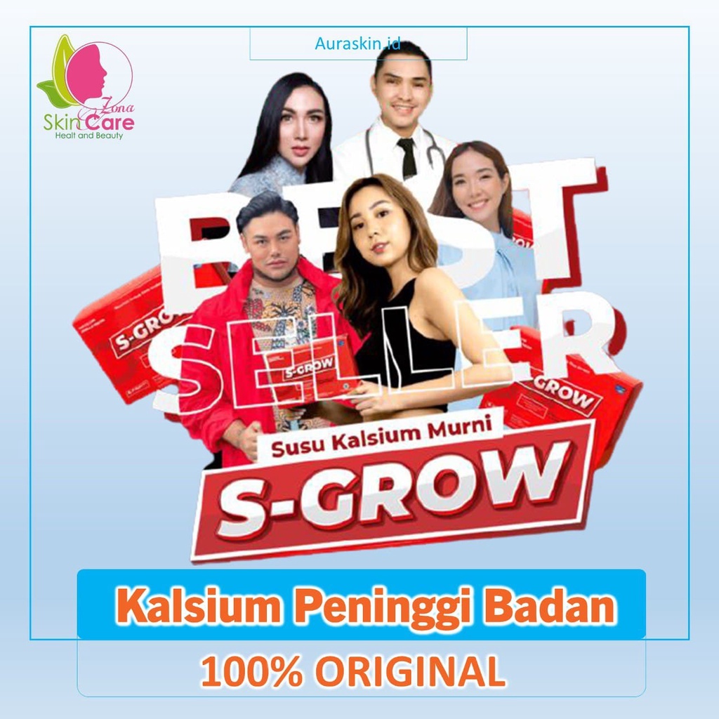S grow Sgrow Peninggi Badan Ori Super Grow Up Original Murah Susu Kalsium Penambah Tinggi Badan Dewa