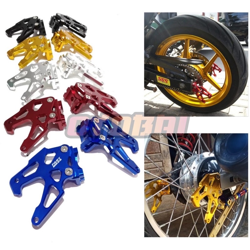 Stand Hook Stelan Rantai Full CNC Vixion Nvl Nva/Satria Fu/Gsx/Mx New/Mx King/Cb/Cb New/Sonic/Supra Gtr