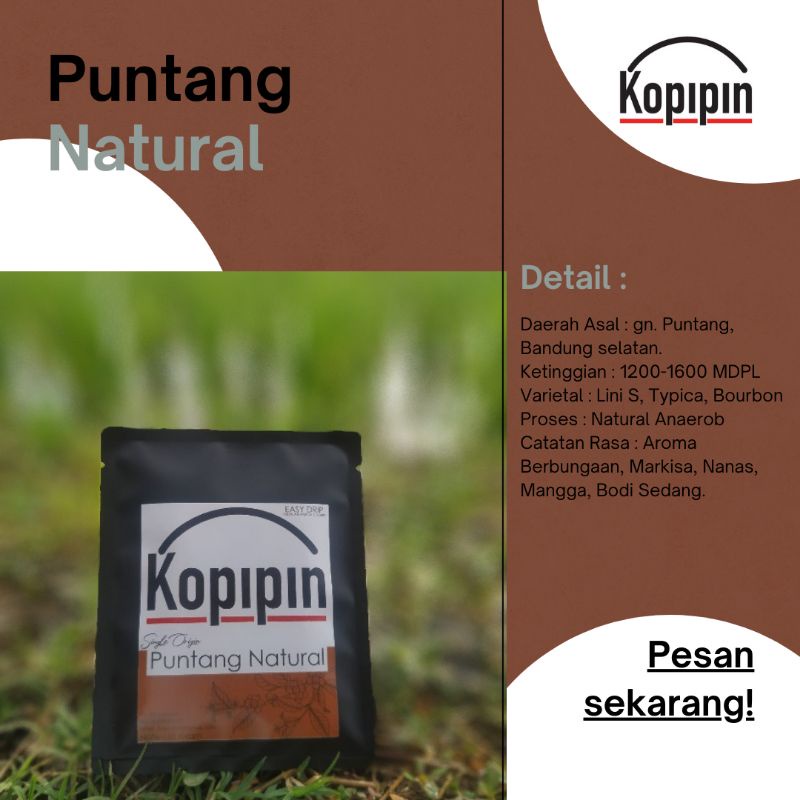 

KopiDripBag - Puntang Natural