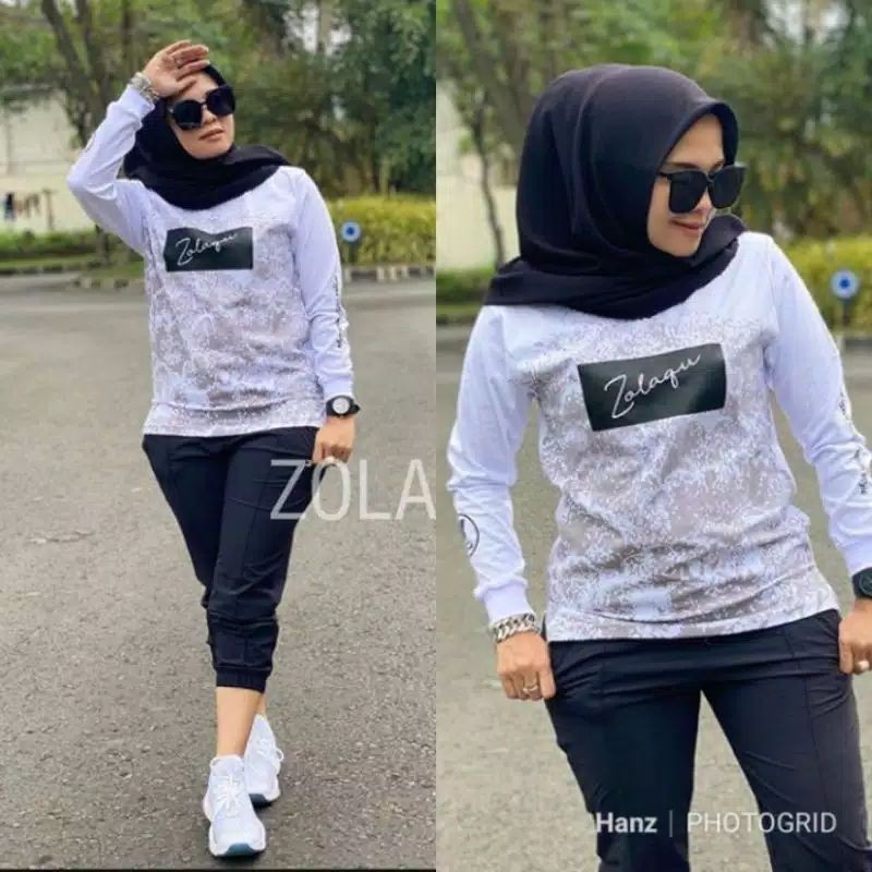 Kaos Zolaqu White Kombinasi