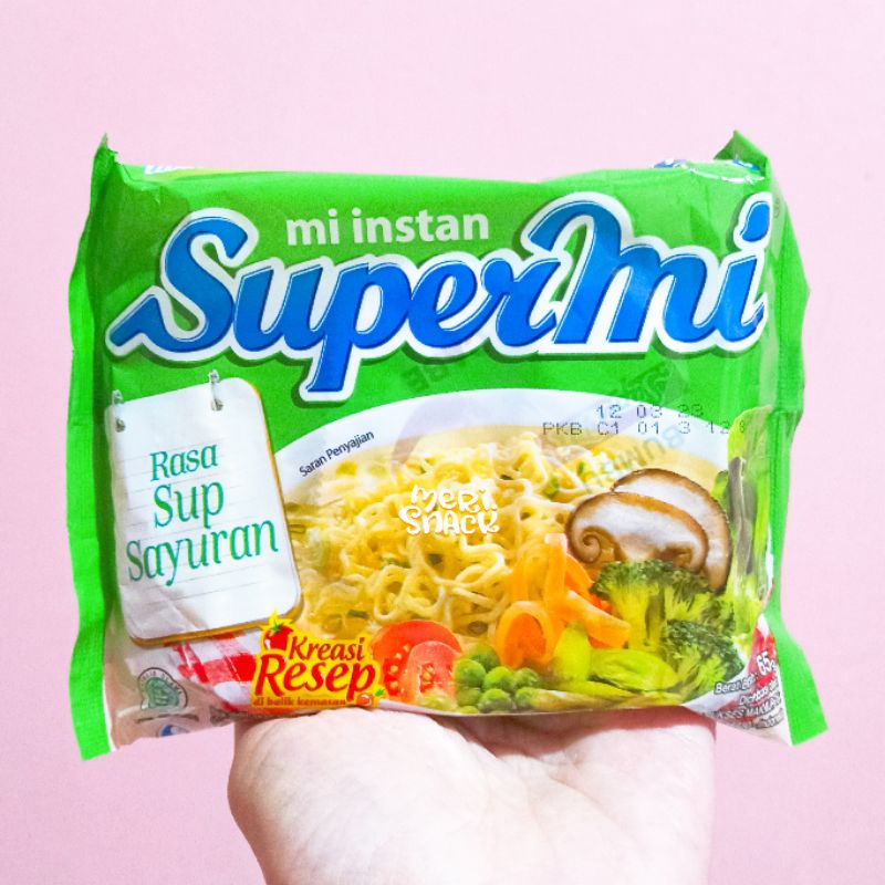 

[ 10 Pcs ] Supermi Mi Instan Rasa Sup Sayuran 65gr / Mie Kuah