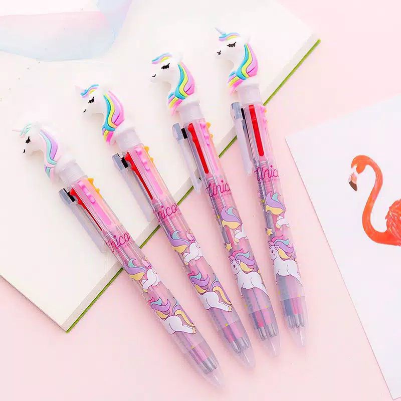 

Pulpen Unicorn Warna Warni 6 Warna