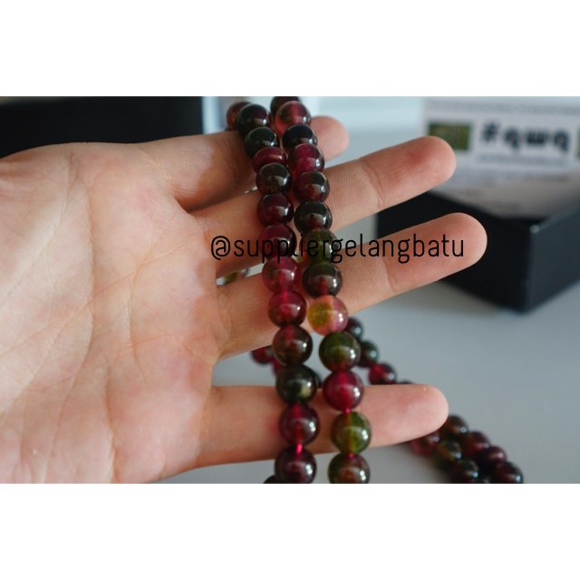 tasbih batu BURGUNDY QUARTZ 10mm 99 butir premium tasbeh AKIK alam aksesoris bahan fashion supplier