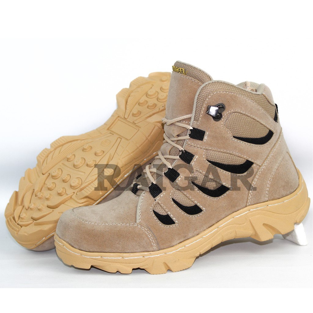 Raigar Eagle Sepatu Pria Boots Safety Ujung Besi Original Septi 6 inci Kuat Ringan Keren