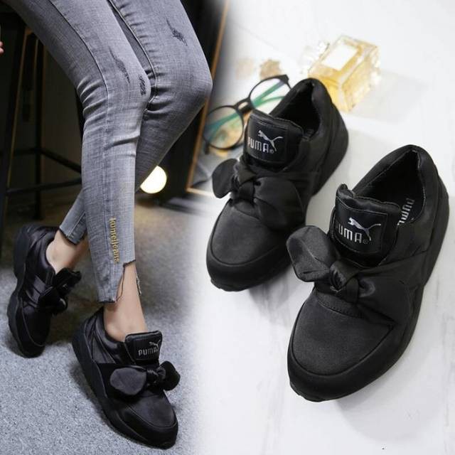 GRATIS ONGKIR PUMA BOW FENTY HITAM RIHANNA (REPLIKA)