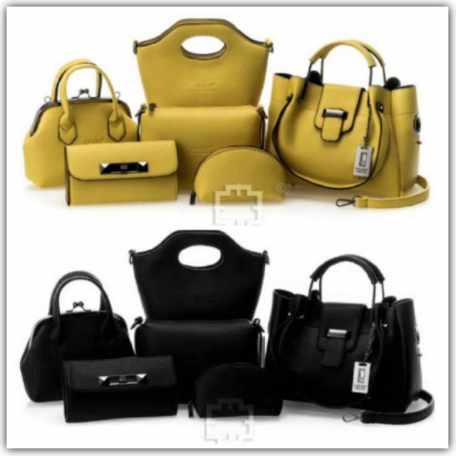 BAG IMPORT BRANDED EMORY VONDA PAKET HEMAT 6 IN COMBO / TAS TOTE FASHION WANITA-TAS SELEMPANG DOMPET