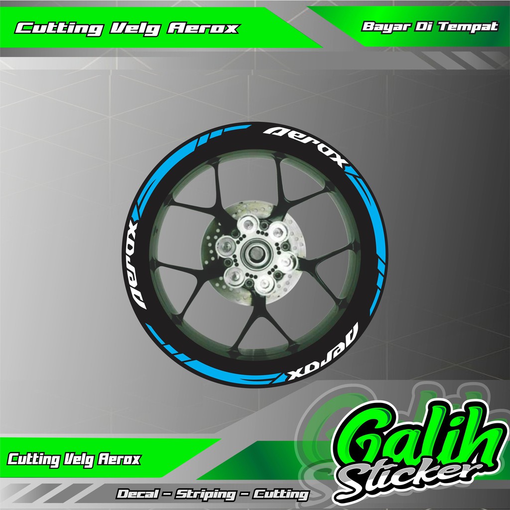 Sticker velg aerox 155 - Sticker Variasi Aerox 155