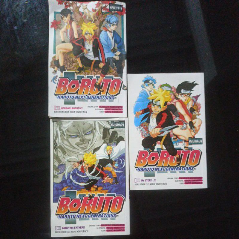 komik boruto vol. 1 dan vol. 2 (komik preloved) boruto naruto komik anime sarada mitsuki shinobi ori