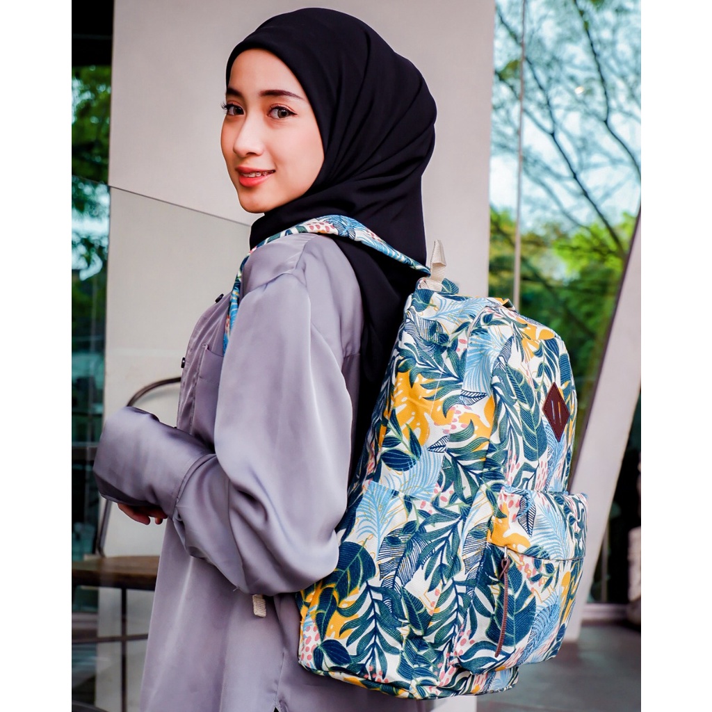 BACKPACK TROPICANA // taskanvasbdg - tas kanvas - tas ransel wanita - tas wanita - tas lucu - tas cewek