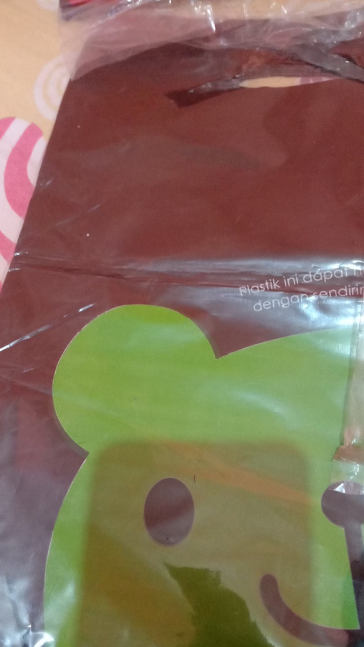 Kantong Plastik Teddy Bear Softhandle Ukuran 23 [ 1pack]