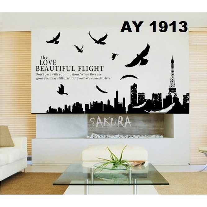 Wallsticker kota paris / AY1913