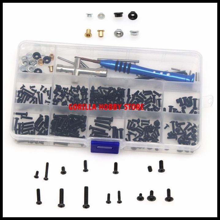 Baut Mur Set Lengkap Mobil Rc Wl 144001 Kunci Roda Obeng Hex Rc Car