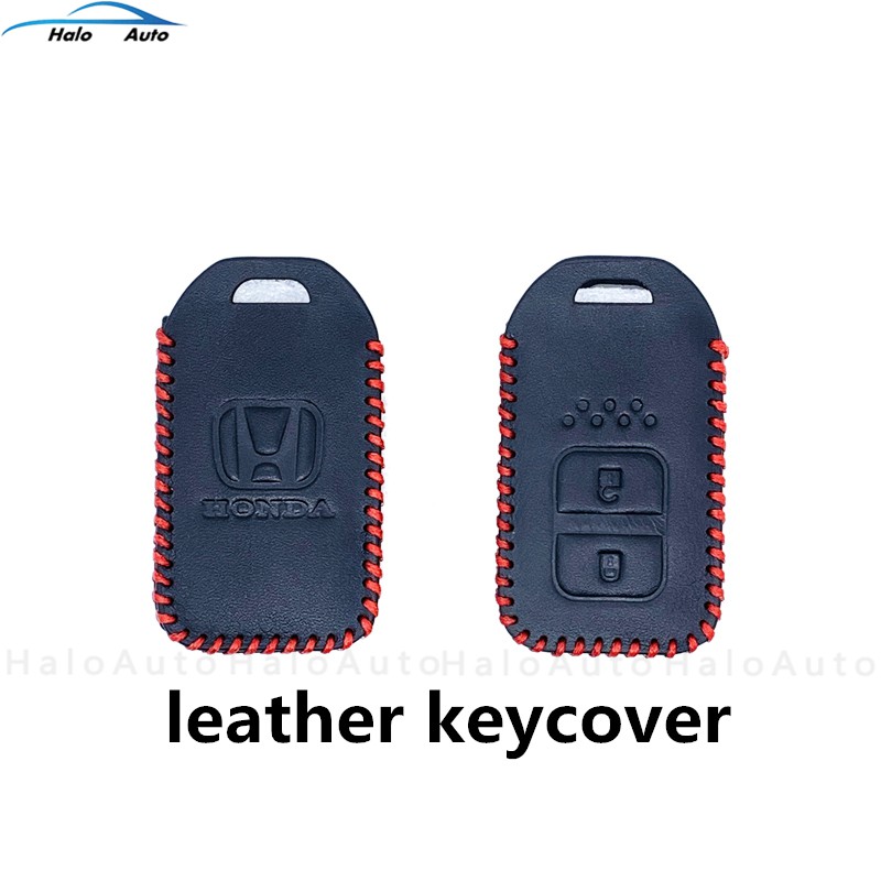 Cover / Case Kunci Bahan Kulit Asli 100% untuk Honda CRV HRV brv Jazz 2014-2017