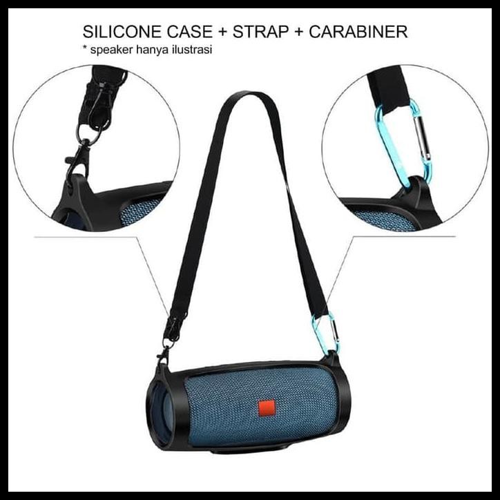 Silicone Casing Case + Strap Untuk Speaker Bluetooth JBL Charge 4