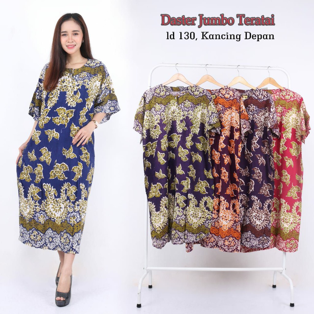  Baju  Tidur Daster  Jumbo Batik  Adem Murah Lengan Pendek 