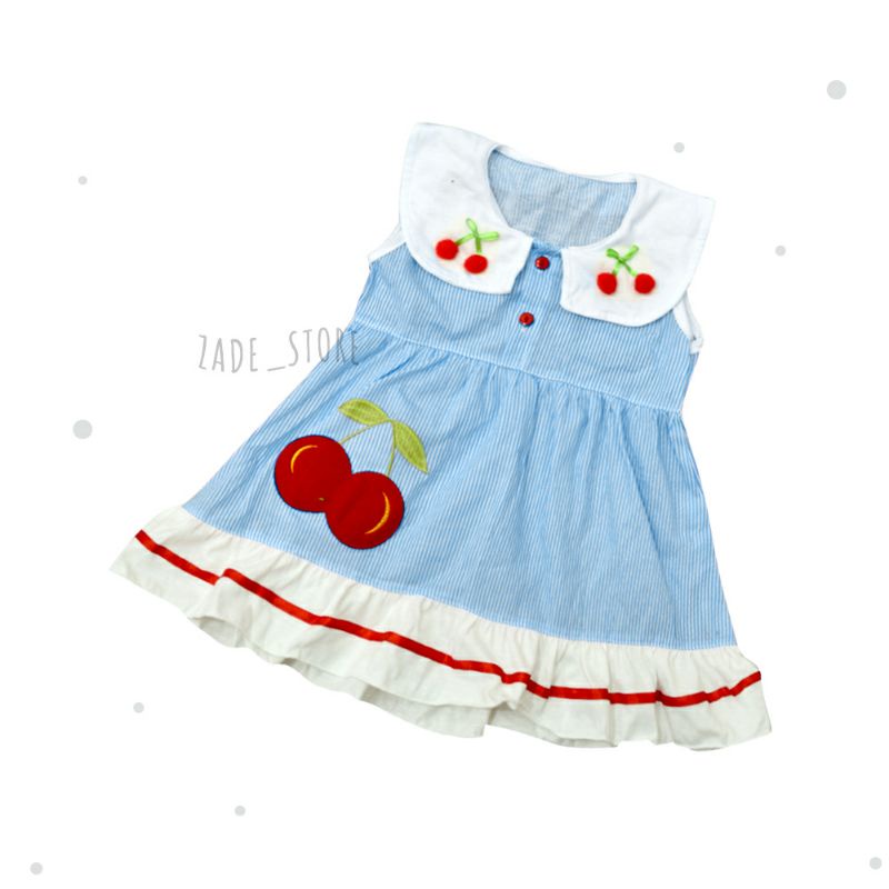 dress bayi Planet kidz baju anak 0 -12bln rok anak perempuan newborn Pakaian Bayi cerry