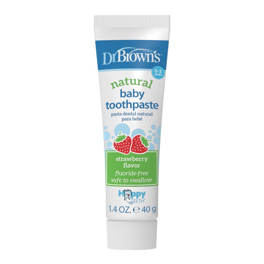 Dr Brown's - Natural Baby Toothpaste 40g STRAWBERRY FLAVOR