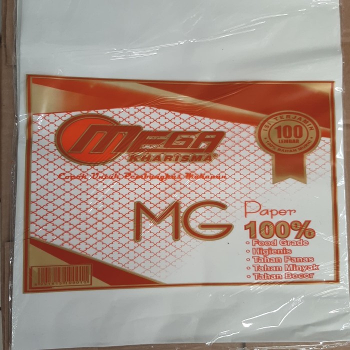 

uyTS54D Kertas Kfc, / Kertas Minyak /Kertas Minyak Pembukus Makanan Isi 100 Pc D5Sbtc