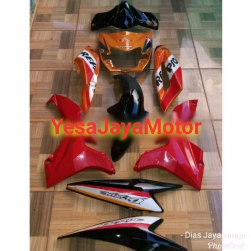 Body Halus Honda Blade Lama Repsol Plus Striping