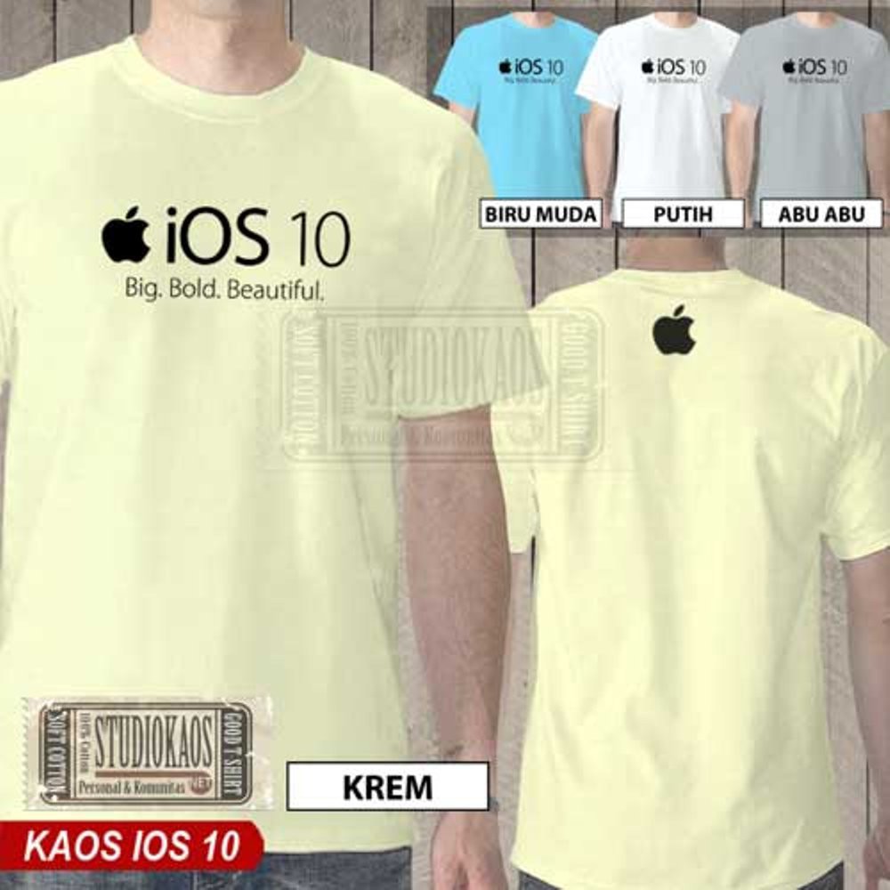 Kaos IPhone Pakaian Baju Apple IPad IPhone IPod Mac Macbook IMac IOS