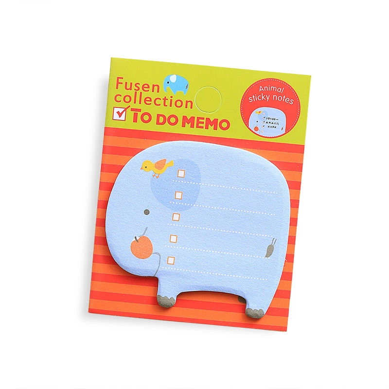 Memo Sticky Notes Bentuk Binatang Kartun Gaya Korea