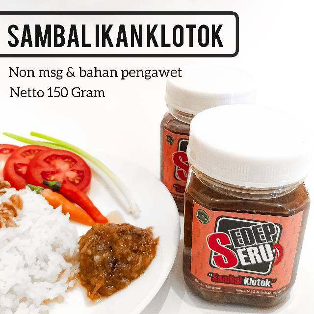 

LARIS!! Sambal Klotok SEDEPSERU! (150 Gram) - Pedasnya Pas Bikin Puas! Non MSG & Bahan Pengawet
