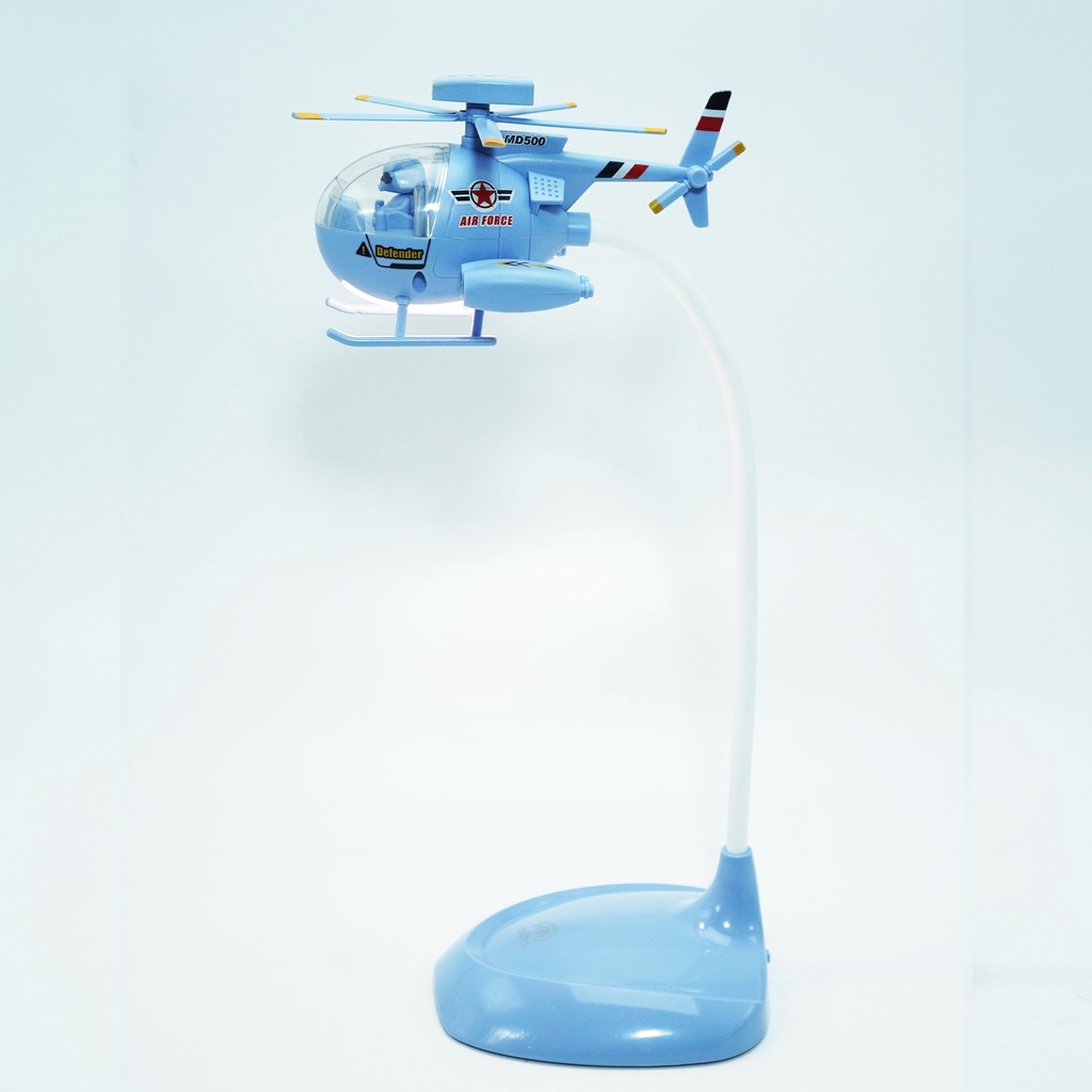 Lampu Meja Lampu Tidur Helikopter USB Charger Portable Lampu Baca