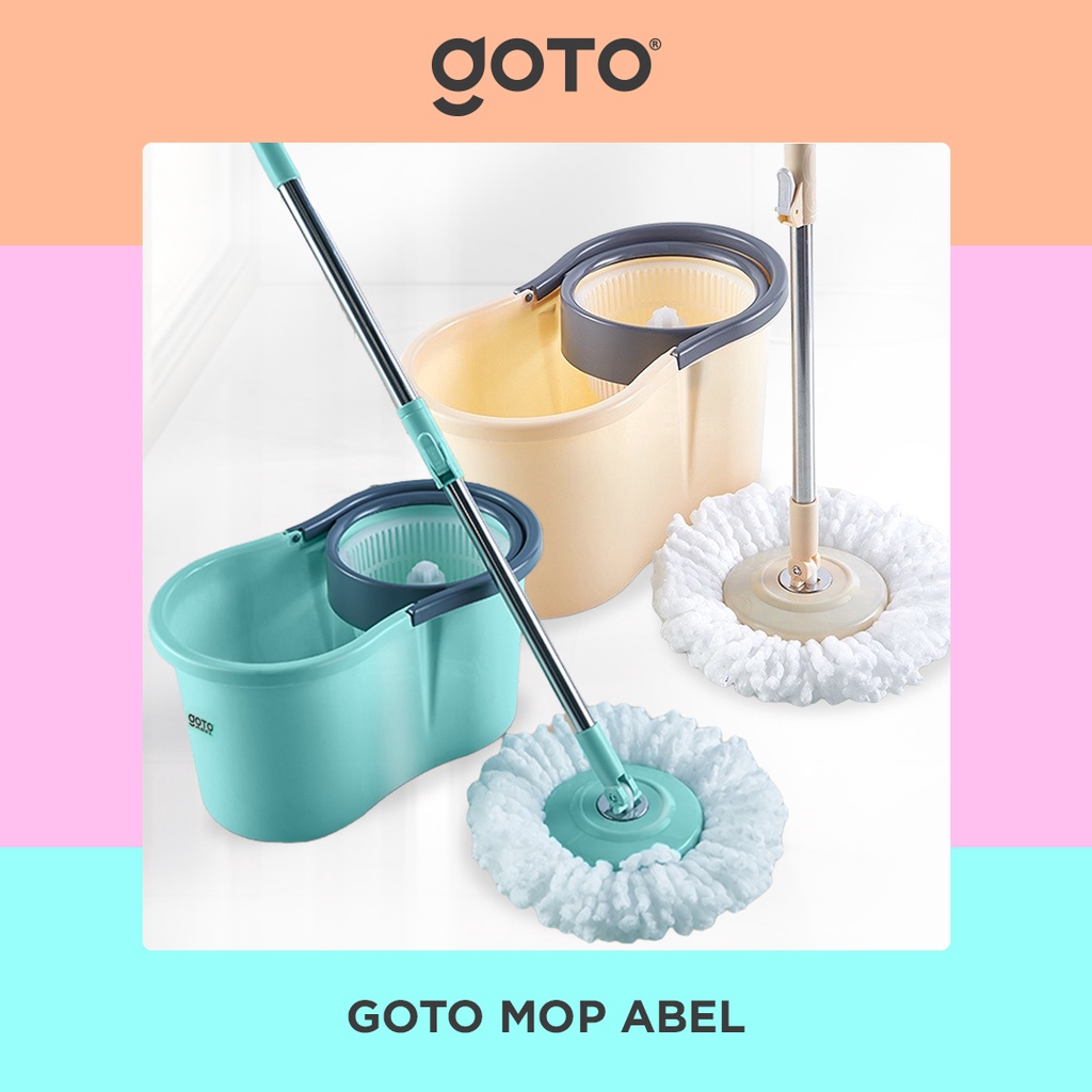 goto abel alat pel lantai pembersih lantai spin mop ultra