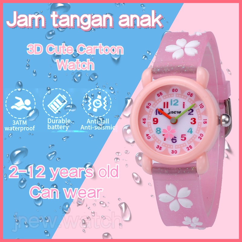 【HOT Sale】JNEW jam tangan anak perempuan jam tangan tahan air Cheap watch 30M Waterproof Anti-shock 1 years Warranty boy watch children watch digital watch unicorn watch