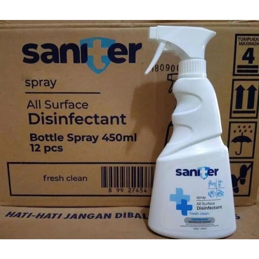 Jual Saniter Spray All Surface Disinfectant Fresh Clean 450 Ml ...