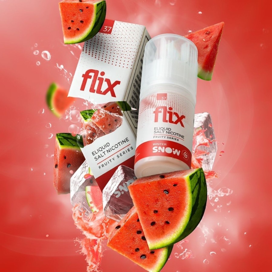 LIQUID 30ML FLIX WINTER SNOW RASA SEMANGKA WATERMELON