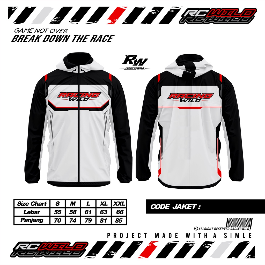 RacingWild Jaket Parasut