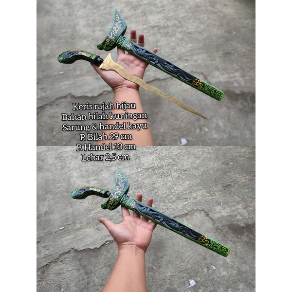 keris rajah || keris kuningan hijau, pus4ka jawa, gussamsudin