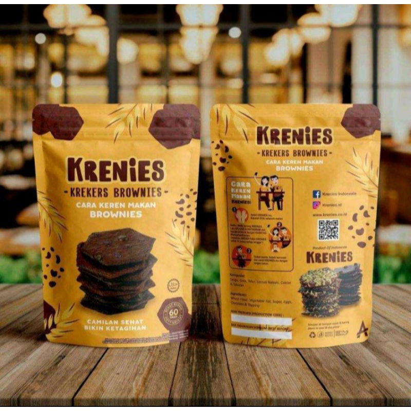 

krenies makanan ringan krekers brwonies choco cheese