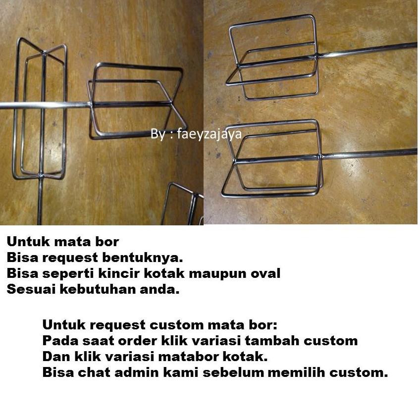 Dijual Murah (60CM) ALAT PENGADUK ADONAN KUE MARTABAK PUKIS MATA BOR KINCIR PENGOCOK ADONAN SEMEN CA