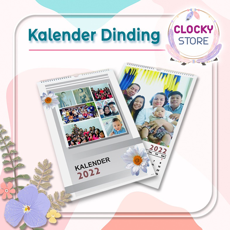 

Kalender Dinding Spiral/ Kalender Dinding Custom Foto/ Kado Ulang tahun / Kalender Dinding Rumah Custom Aesthetic
