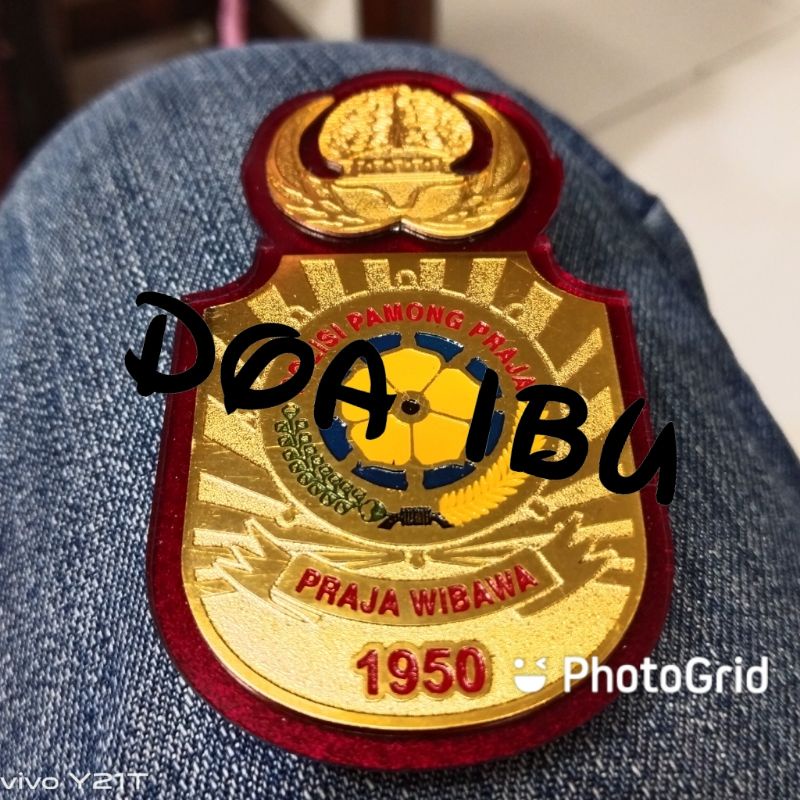 

best seller pin POL PP+KORPRI mika merah-magnet