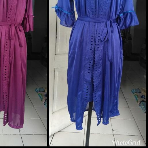 ✹ set baju tidur satin cantik/ set lingerie baju tidur model kimono ➢